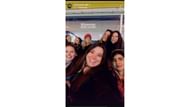 Screenshot of Ilona Maher's story feat her sister Olivia with the fans at The Scoop (Image via: Maher's Instagram story)